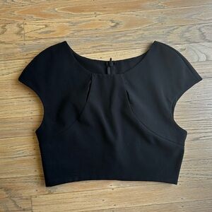 Black Crop Top small
